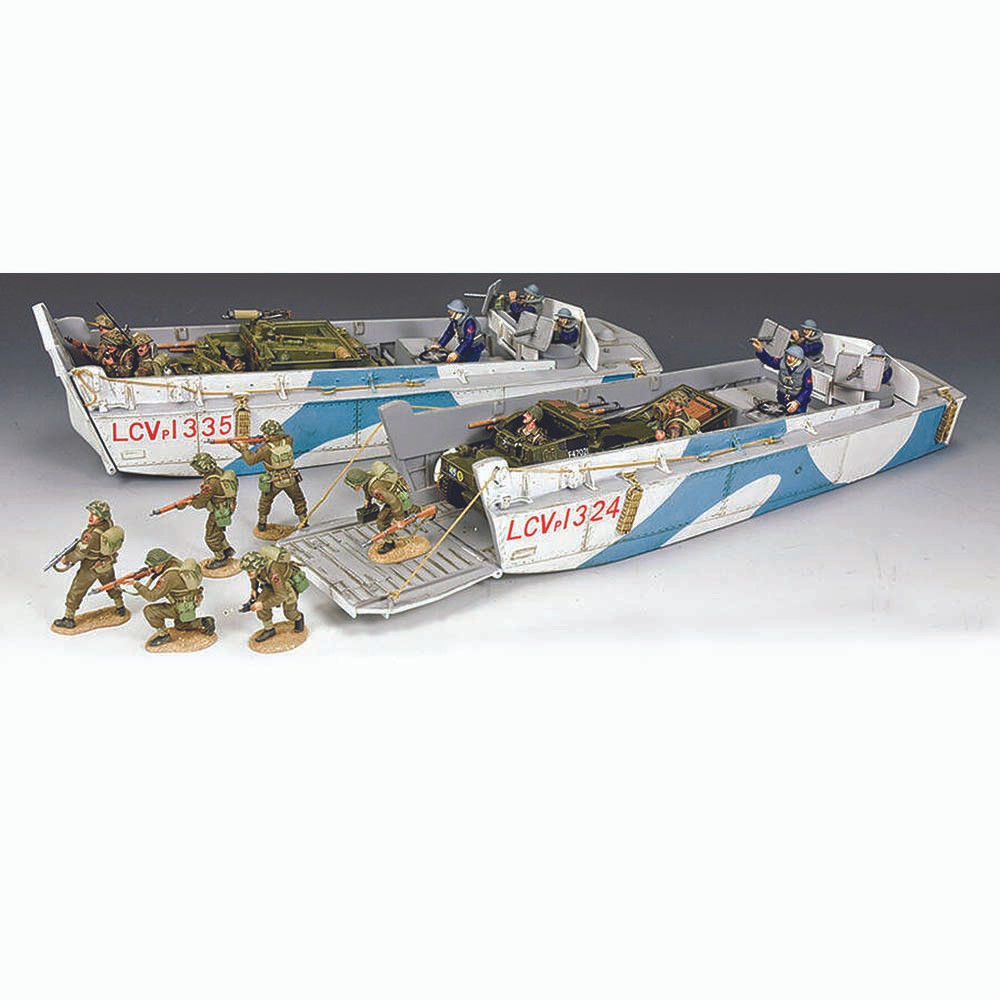 Figurine King And Country DD336 – Royal Navy LCVP 1324 – Neuf En Boîte