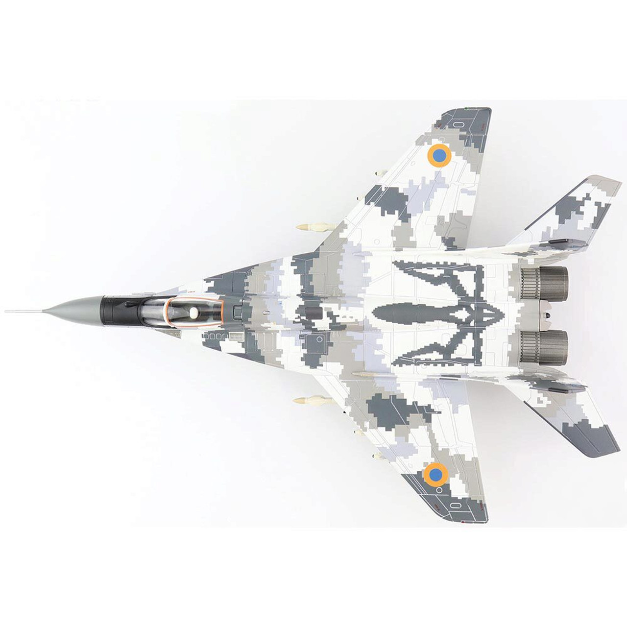 MIG-29 Fulcrum C 1/72 Die Cast Model - HA6518 Ukrainian Air Force