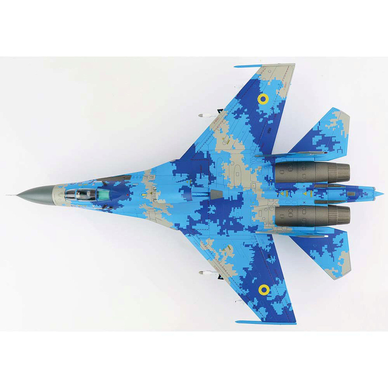 Su-27 Flanker B 1/72 Die Cast Model - HA6015 Ukrainian Air Force, Feb 2022