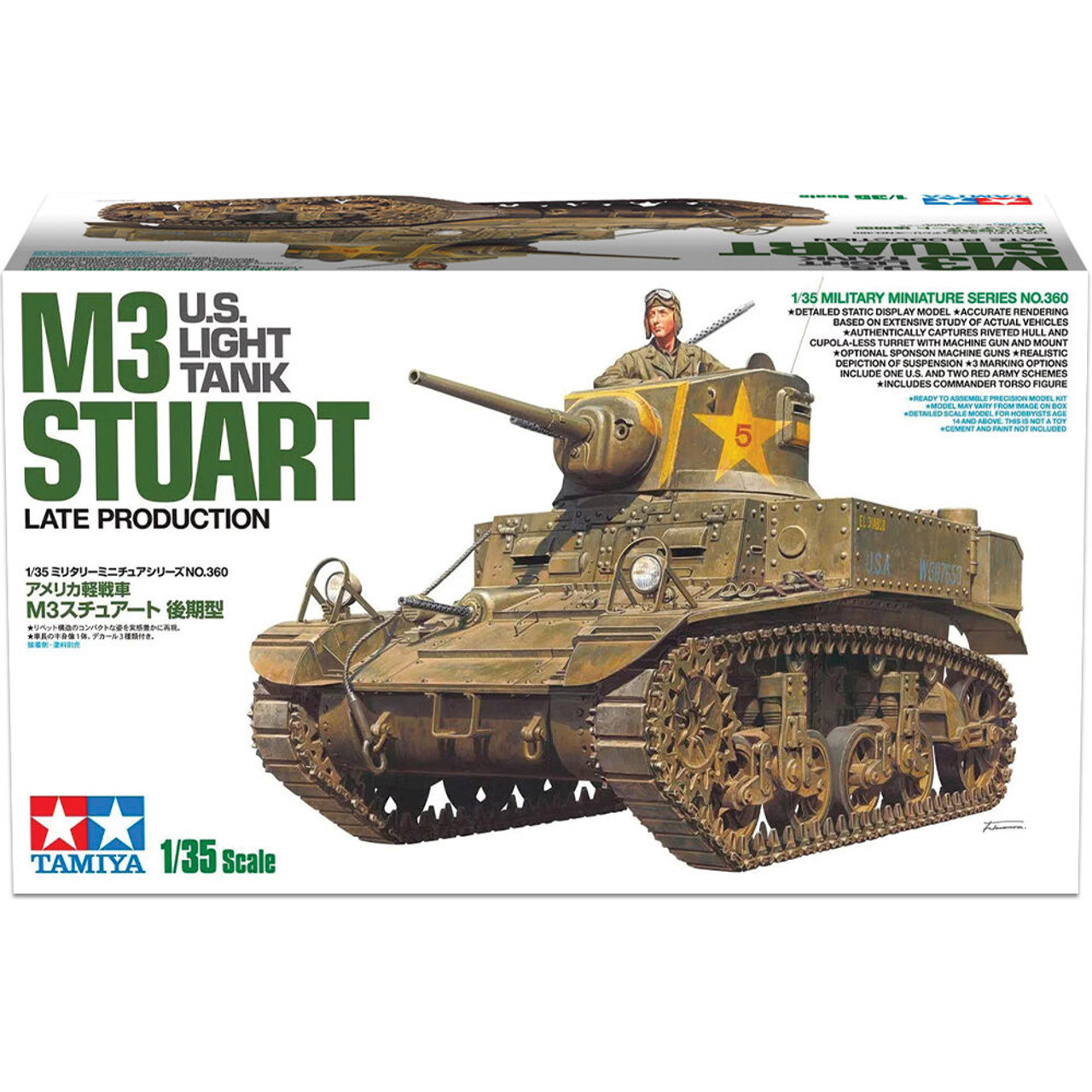 M3 STUART 1/35 Kit Tamiya (35360)