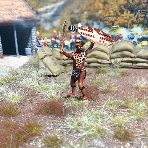 Senior Zulu Warrior with Axe 1/30 Figure William Britain (20213) Alt Image 1