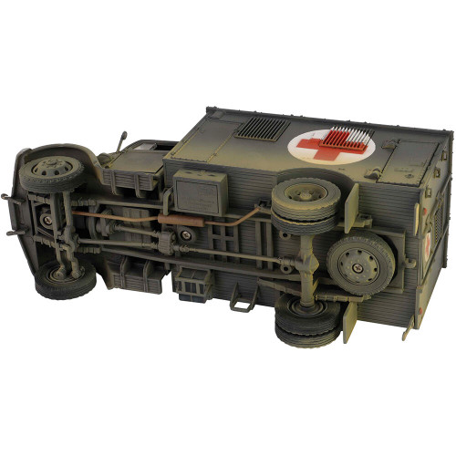 Kfz305 Opel Blitz 3-Ton Ambulance 1/32 Die Cast Model - Gray Alt Image 7