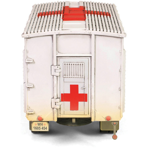 Kfz305 Opel Blitz 3-Ton Ambulance 1/32 Die Cast Model - White Alt Image 5