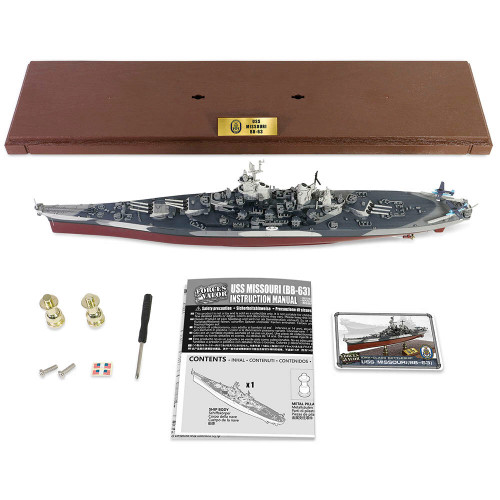 USS Missouri BB-63 1/700 Die Cast Model - Full Hull Display Alt Image 2