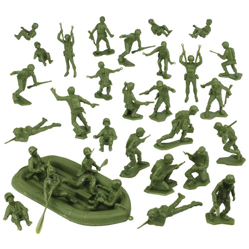BMC Marx 1/32 Plastic WWII Army Men - 31 Pieces Alt Image 1