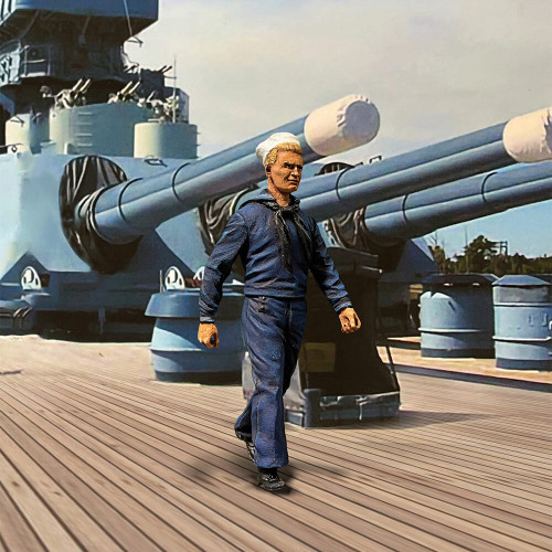 U.S.N. Sailor in Crackerjacks" 1/30 Figure William Britain (13089) Alt Image 1