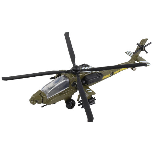 AH-64 HELICOPTER DIE CAST MODEL W/ RUNWAY RW010 Main Image