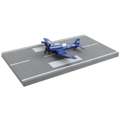 F-4U CORSAIR USMC DIE CAST MODEL W/ RUNWAY RW150 Alt Image 1