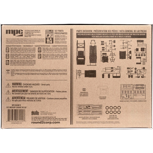 1973 Mercury Cougar "The Cat" 1/25 Kit MPC Models (MPC1004M/12) Alt Image 3