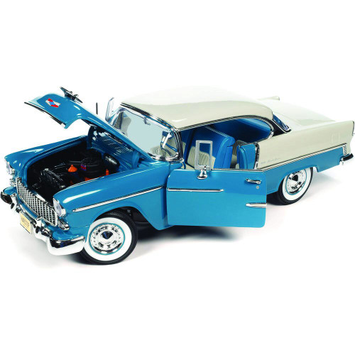 1955 Chevrolet Bel Air Hardtop (Hemmings) - Skyline Blue & India Ivory Alt Image 2