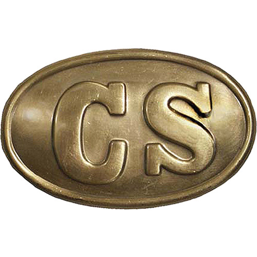 Confederate State Brass Belt Buckle Main Image