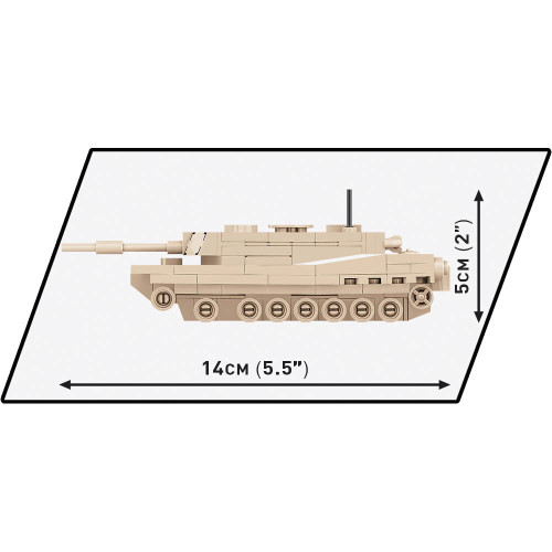 ABRAMS M1A2 Building Block Model 1/72 - 174 Pieces Cobi (3106) Alt Image 2