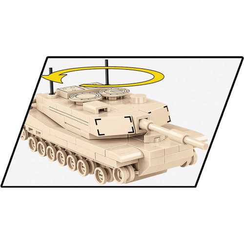 ABRAMS M1A2 Building Block Model 1/72 - 174 Pieces Cobi (3106) Alt Image 3