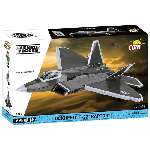 F-22 RAPTOR 1/48 Building Block Model - 695 Pieces Cobi (5855) Main Image