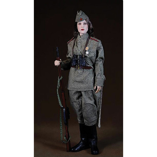 Soviet Female Sniper Winter Camo 1/6 Figure Alt Image 2