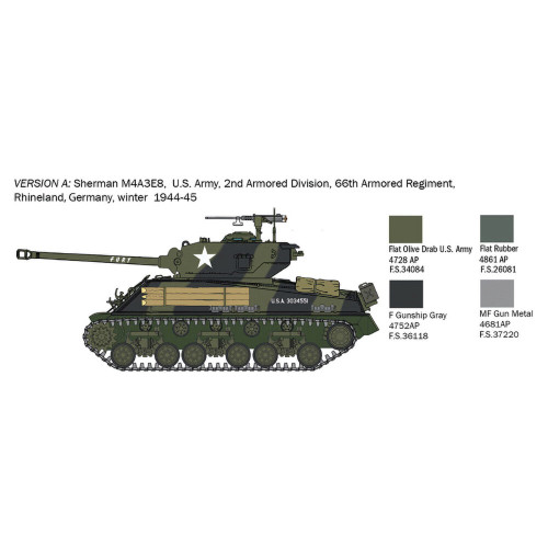 M4A3E8 Sherman 1/56 Kit Alt Image 4