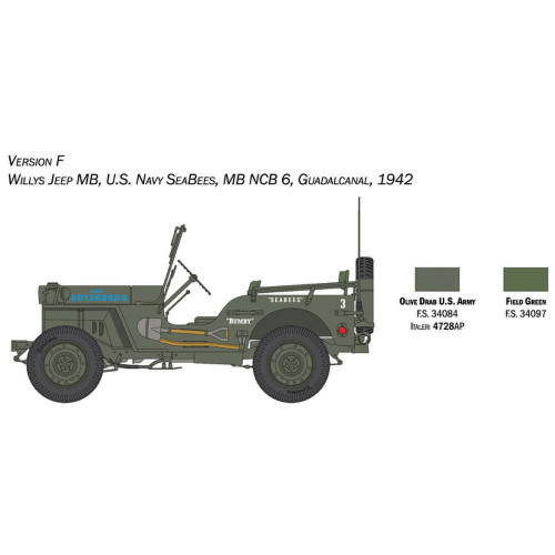 Jeep Willys MB 80th DD-Anniversary 1/24 Kit Alt Image 8