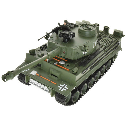 Remote Control Tiger 1 Tank - Green w/Airsoft Cannon CIS Associates (CIS-813/gray) Alt Image 1