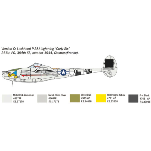 P-38J Lightning 1/72 Kit Alt Image 5