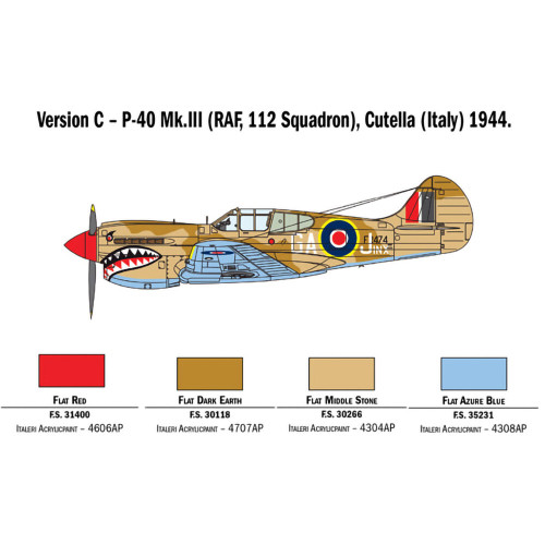 P-40 E/K Kittyhawk 1/48 Kit Alt Image 5
