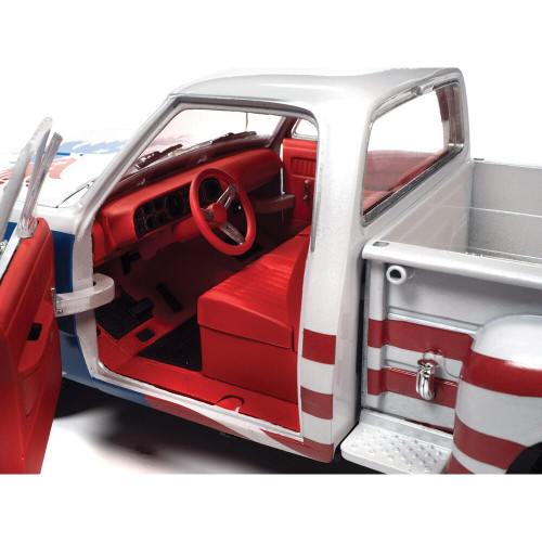 1980 DODGE STEPSIDE PATRIOTIC PICKUP - RED, WHITE & BLUE Auto World - 'AW310/06 Alt Image 8