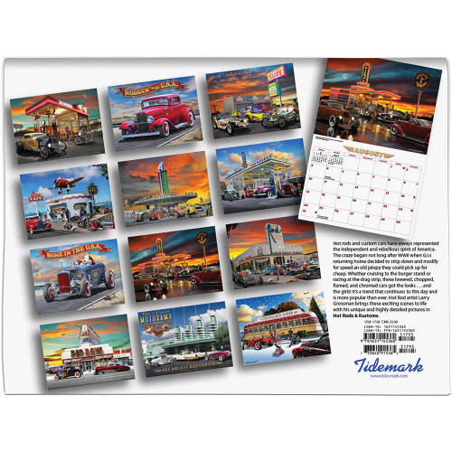 HOT RODS & KUSTOMS 2025 WALL CALENDAR - ART BY LARRY GROSSMA 9781631145360 Alt Image 2