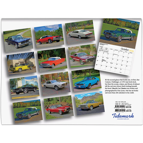 MUSCLE CAR CLASSICS 2025 WALL CALENDAR 9781631145216 Alt Image 2