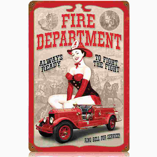 Fire Department Pin Up Sign Main Image