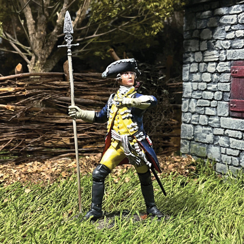 Hessian Leib Infantry Regiment Officer, 1776 1/30 Figure WILLIAM BRITAIN (16178) Alt Image 2