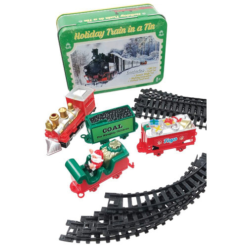 Santa's Holiday Toy Train in a Tin Alt Image 2