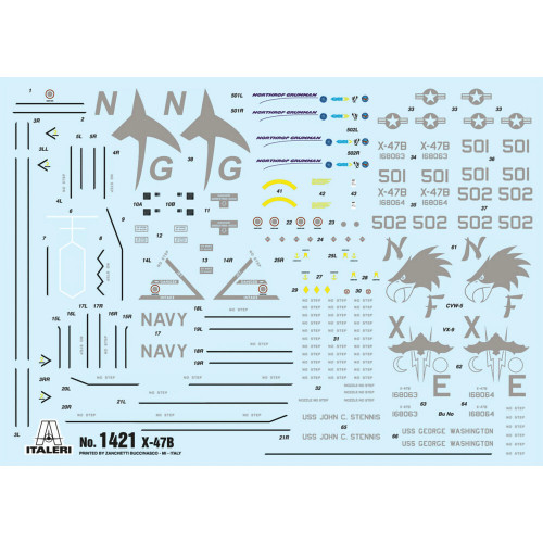 X-47B UCAS 1/72 Kit Italeri (1421s) Alt Image 2