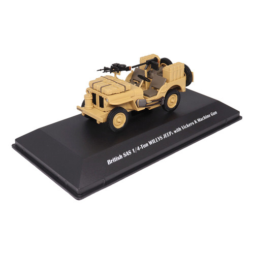 SAS 1/4-Ton WILLYS JEEP 1/43 Die Cast Model Militaria Diecast (24212-42) Alt Image 5