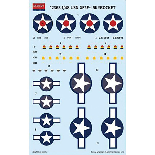 XF5F-1 Skyrocket 1/48 Kit Academy (12363) Alt Image 1