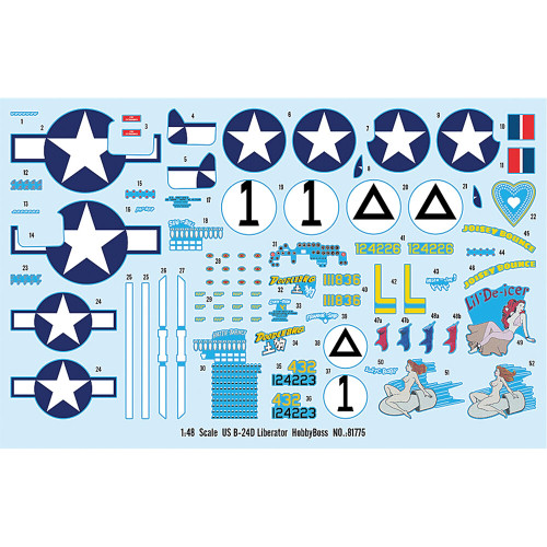 B-24D Liberator 1/48 Kit  HobbyBoss (81775) Alt Image 2