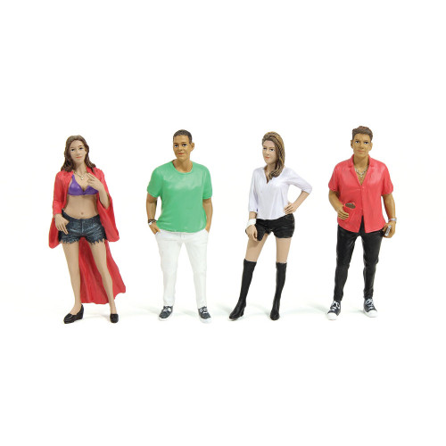 Partygoers Set of 4 1/18 Scale Main Image