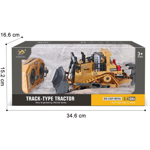 R/C 2.4 Ghz Remote Control Bulldozer w/Lights & Sound Alt Image 2