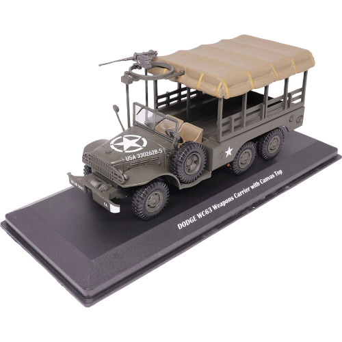 WC63 Weapons Carrier with Canvas Top 1/43 Die Cast Model MILITARIA DIECAST (24218-40) Alt Image 1