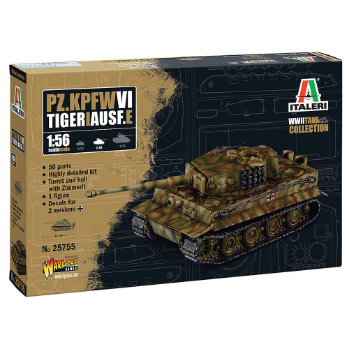 PZ.KPFW. VI TIGER I 1/56 Kit Italeri (25755) Main Image