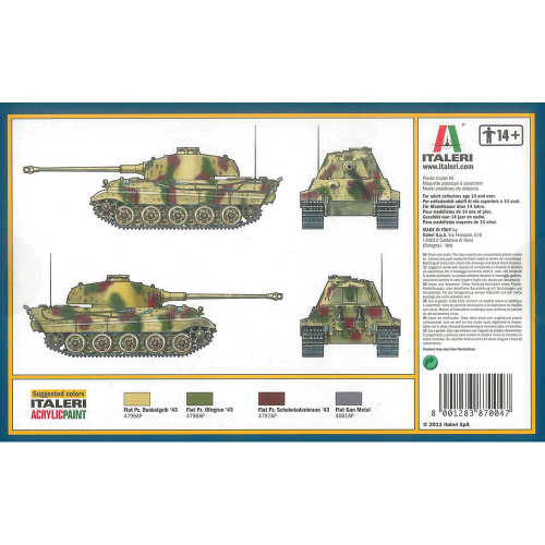 Sd. Kfz. 182 King Tiger 1/72 Kit Italeri (7004) Alt Image 3