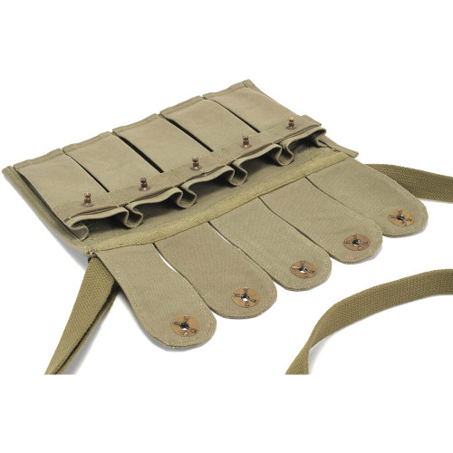 M1 Carbine 5 Cell Magazine Pouch with Shoulder Strap World War Supply (3161) Alt Image 3