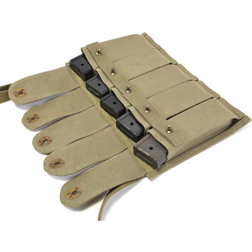 M1 Carbine 5 Cell Magazine Pouch with Shoulder Strap World War Supply (3161) Alt Image 4