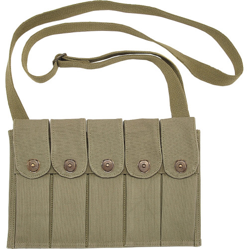 M1 Carbine 5 Cell Magazine Pouch with Shoulder Strap World War Supply (3161) Main Image