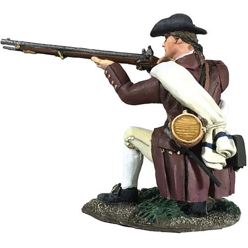 Colonial Militia Kneeling Firing No.3 1/30 Figure William Britain (16071) Alt Image 1