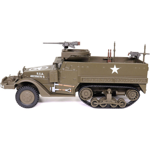 M3 Half-track with M2HB Machine Gun 1/43 Die Cast Model Militaria Diecast (24210-44) Alt Image 1