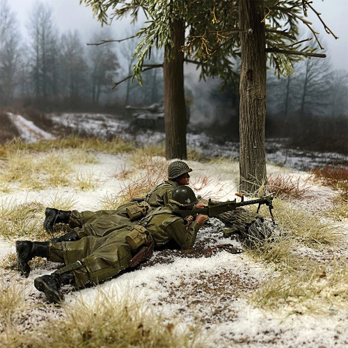 101st Airborne Machine Gun Team 1/30 Figure Set William Britain (25240) Alt Image 1