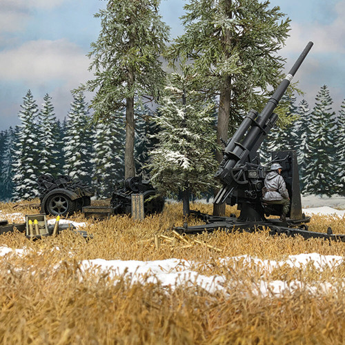 German 88mm Flak 36/37 Gun and Carriage 1/30 Figure Set Alt Image 1