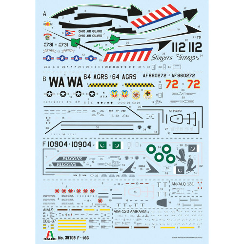 F-16C Fighting Falcon 1/48 War Thunder Kit Italeri 35105 Alt Image 1
