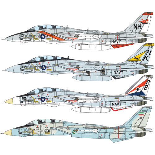 F-14A Tomcat 50th Anniversary 1/72 Kit Italeri (1414) Alt Image 3