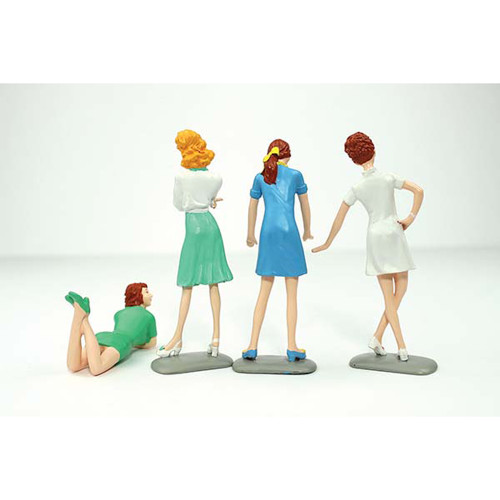60's Sweeties Figures Set of 4 - 1/18 Scale Alt Image 1