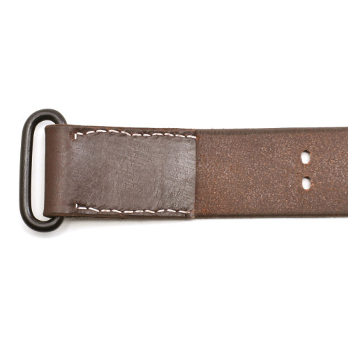 M1907 Military Style Sling Dated 1942 Dark Leather Alt Image 2